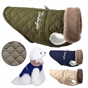 Winter Pet Coat Soft Vest D-Ring